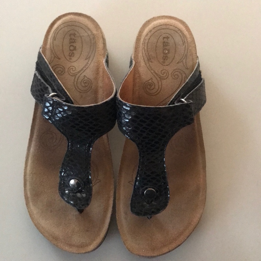 Taos Lucy Snake Slip On Sandal